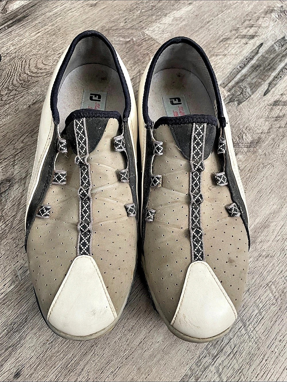 FootJoy Womens Golf Shoes Brown & White US 7M
